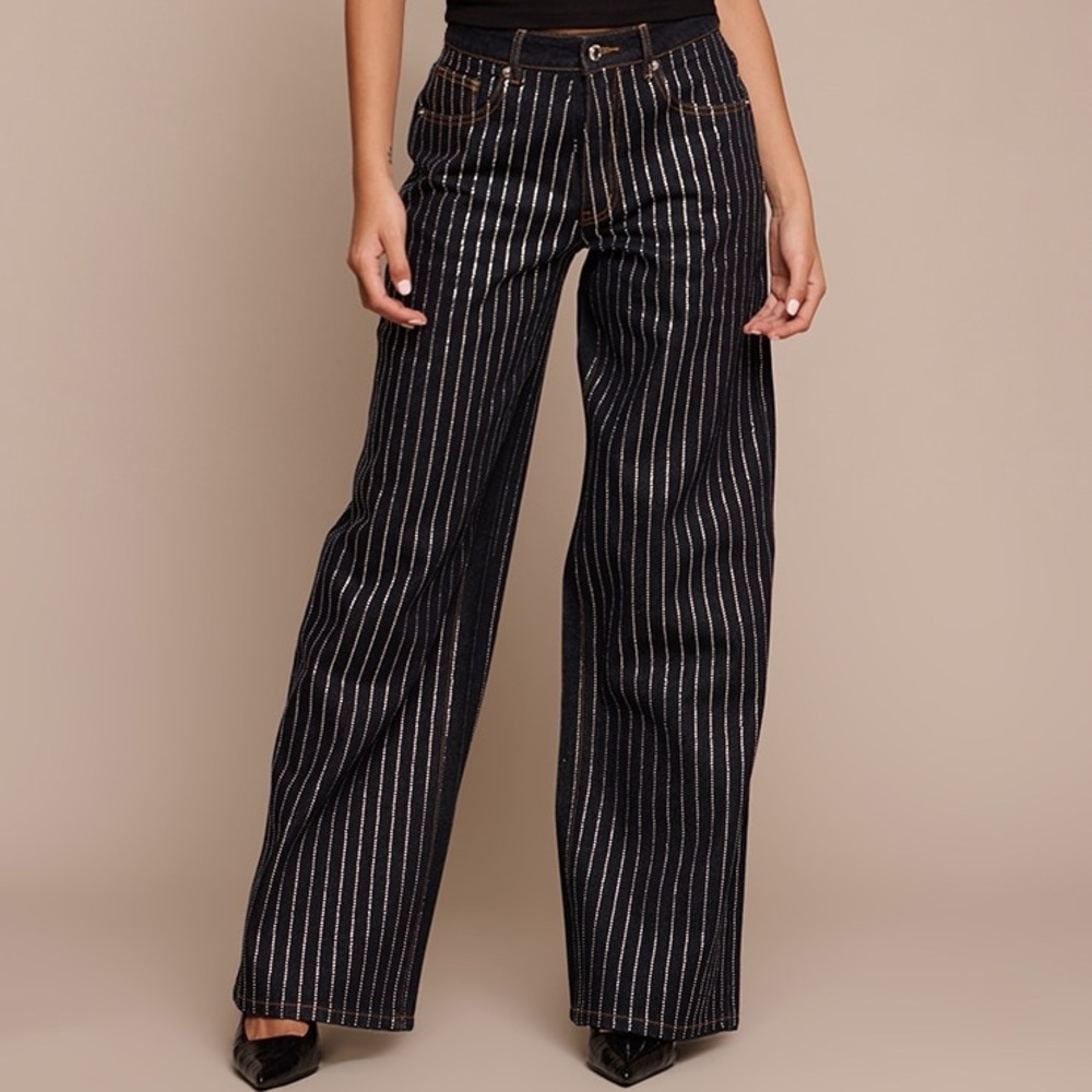 PrettyLittleThing diamanté jeans brand new with tags